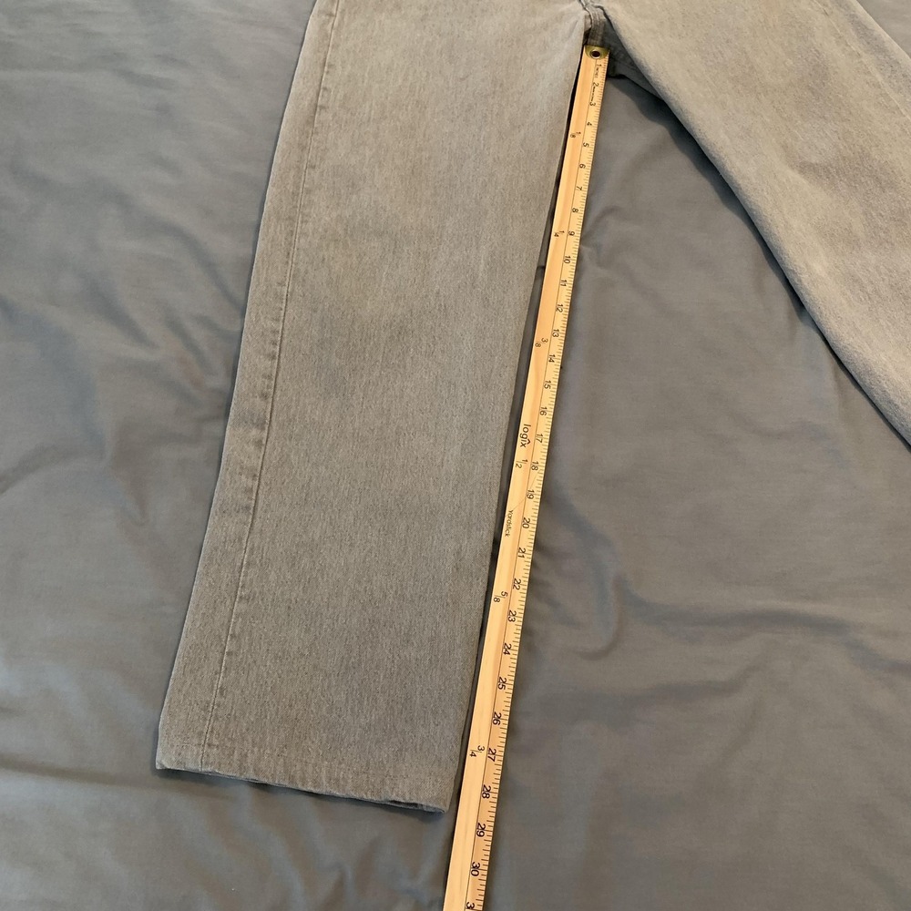 Vintage Levis 501 Jeans Mens 36x31 Gray Light Wash Button Fly Denim USA 501-0653 - Picture 6 of 11